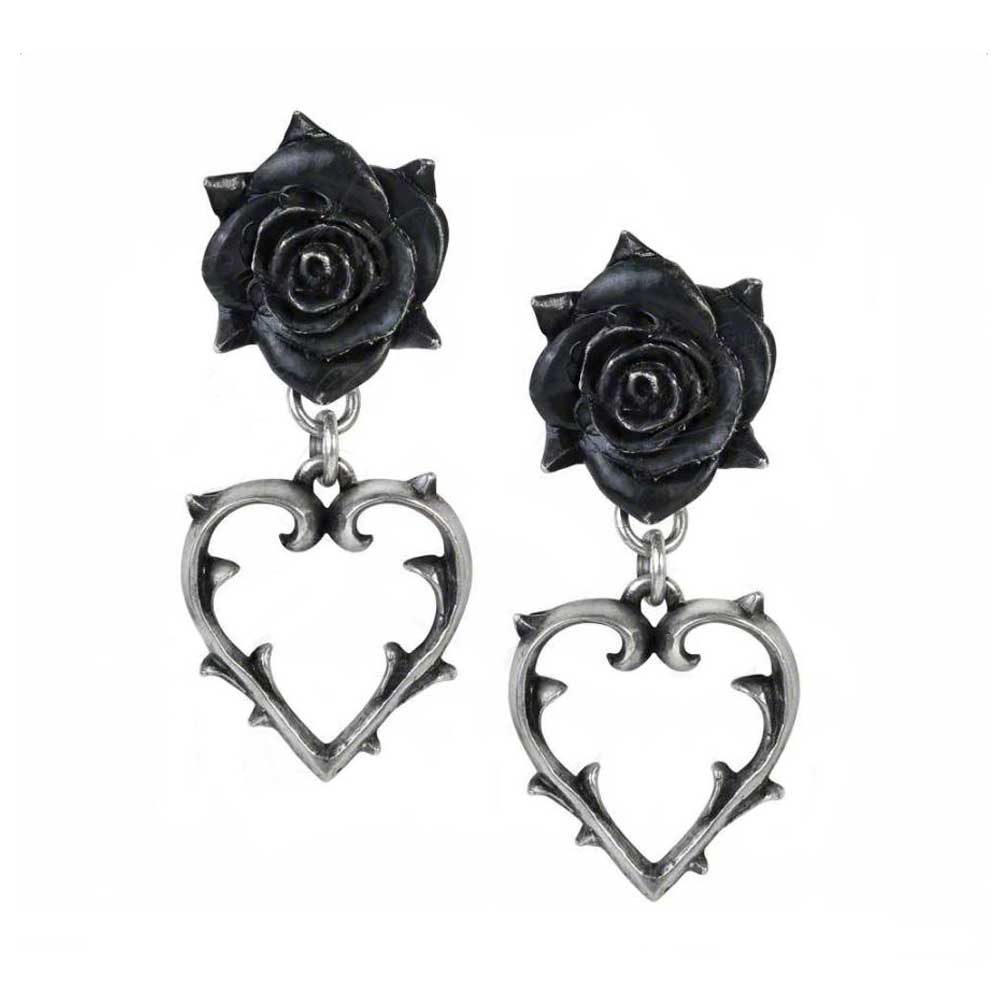 Alchemy - WOUNDED LOVE Boucles d'oreilles - Couleur argent/Noir